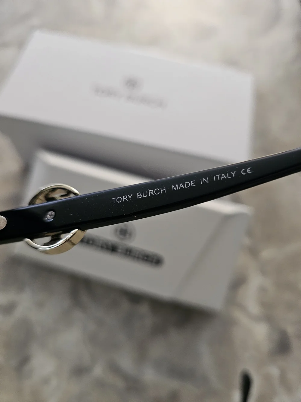 Tory Burch Black Logo Accent Sunglasses